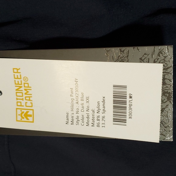 Pioneer Camp Men's Outdoor Convertible Hiking Pants Waterproof Quick Dry Fishing - Picture 10 of 16